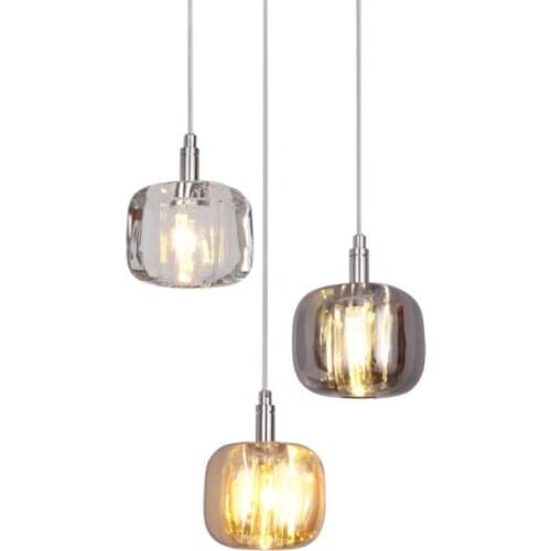 Modern Nordic Pendant Lights Living Room Decoration Restaurant Bar Glass Crystal Hanging Lights Bedroom Decor Led Light Fixtures