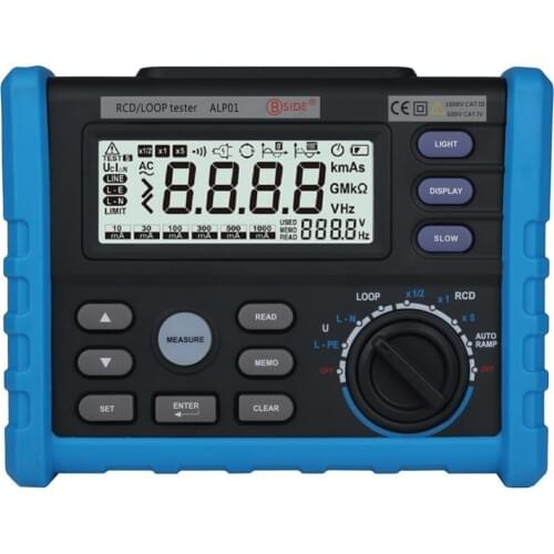 ALP01 0V 440V LOOP RCD tester trip-out current time loop resistance with USB