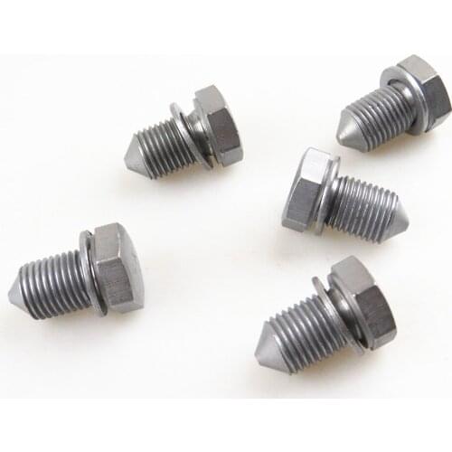 TUKE Qty5 Tank Bottom Oil Drain Plug Bolt & Gasket N90813202 N90 813 202 For A3 A4 A6 Q5 Q7 TT VW Beetle Golf Eos Touareg Passat