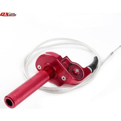 Universal 7/8" 22mm Handlebar Dirt Pit Bike Modified CNC Aluminum Quarter Turn Quick Twister With Throttle Cable Free shipping