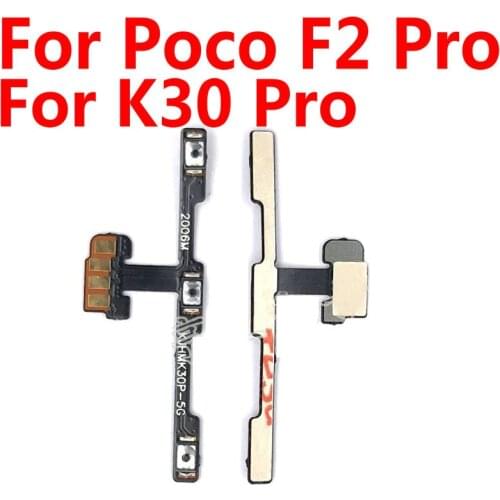 1pcs New Power Volume Flex Cable ON OFF Side Button Switch Flex Cable For Xiaomi Poco F2 Pro Replacement Spare Parts