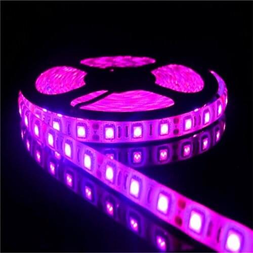 DC12V LED strip 5050 Romantic Pink flexible light 60LED/m,5m/lot IP65 Waterproof led tape Holiday Christmas Decroation lights