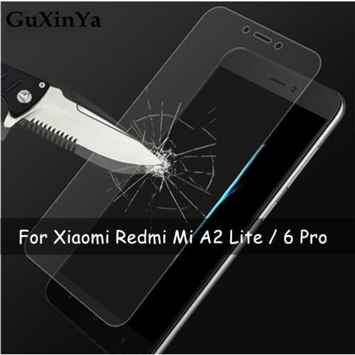2pcs Tempered Glass For Xiaomi Mi A2 Lite Screen Protector Glass For Xiaomi Redmi 6 Pro Anti-scratch Glass Mi A2 Lite Film
