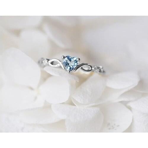 2021 Top Simple Heart Ring for Women Female Cute Finger Zircon Stone Rings Romantic Birthday Gift for Girlfriend Fashion Jewelry