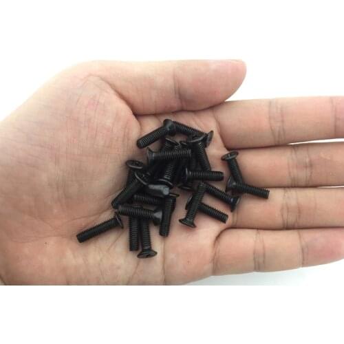 500pcs black cross countersunk machine small screw M2 micro flat head screw M2.5 mechanical screw bolt M3