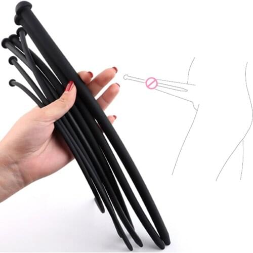 7Ppcs/Set Silicone Urethral Dilators Soft Urethra Catheter Sounding Smooth Penis Plugs Urethral Rod Masturbator Sex Toys for Men