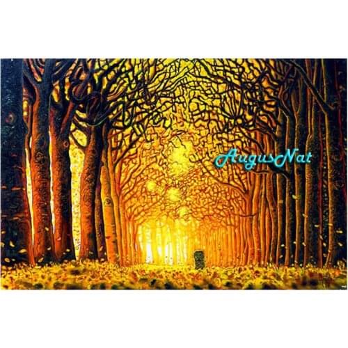 Trees diamond painting full drill scenery diamond dotz kits landscape crystal resin pictures tree of life wall art craft gifts
