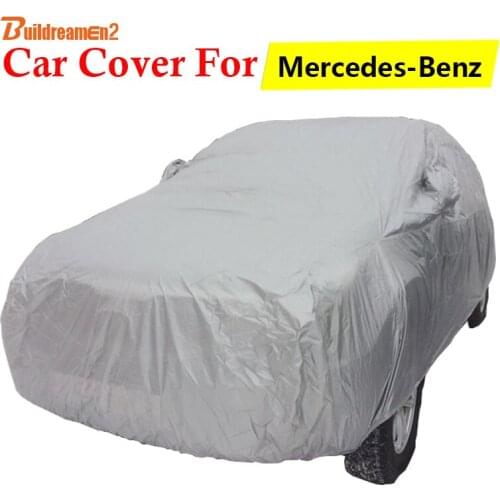 Buildreamen2 Car Cover For Mercedes-Benz E E55 E62 E63 E50 AMG Auto Outdoor Sun Shade Anti-UV Rain Snow Scratch Protector Cover