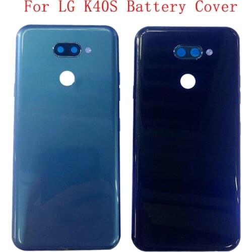 Battery Case Cover Rear Door Housing Back Case For LG K40S Battery Cover Camera Frame Lens with Logo