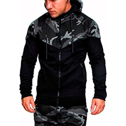 BDLJ Mens Camouflage Hoodies