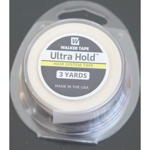 Free shipping 1 pcs ULTRA HOLD TAPE strong double tape for skin weft pu weft toupees wigs(2.54cmx274cm) wig tape