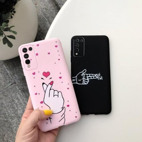 Honor 10X Lite Case Soft Silicone Cute Painted Cover Case For Huawei Honor 10X Lite Phone Cases For Honor 10 X Lite Coque Bumper