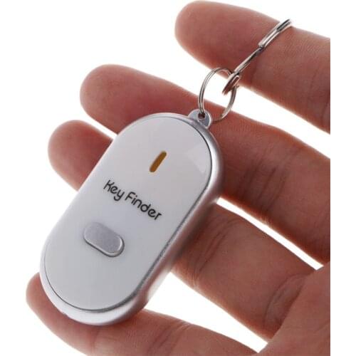 Colorful LED Key Finder Locator Find Lost Keys Flashing Alarming Whistle Beep Sound Control #244273