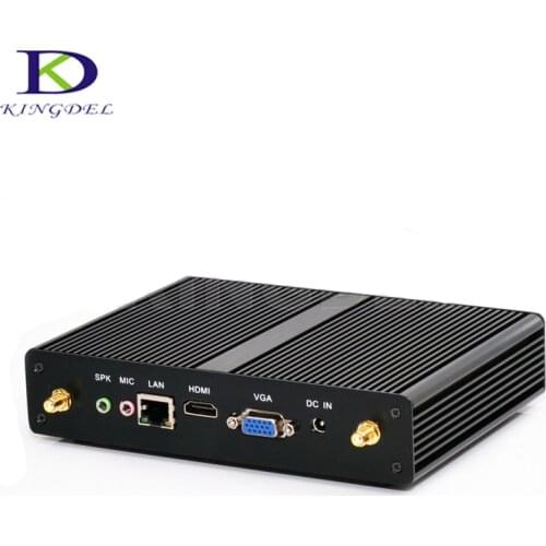 HTPC Micro PC desktop Intel Celeron 3205U Dual Core HDMI VGA LAN USB3.0 WIFI Windows 10 NC590