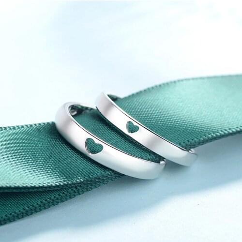 New Hollow Heart Exquisite Minimalist Opening Multiple Choice Jewelry Couple Engagement Wedding Gift Ring