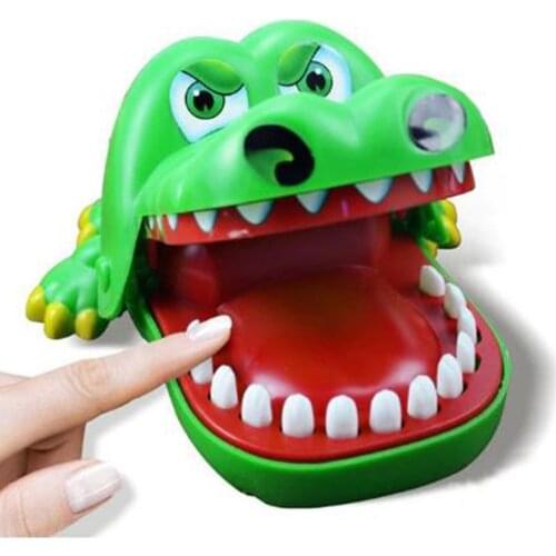 Crocodile Mouth Dentist Bite Finger Game Funny Toy Gift ,Funny Gags Toy For Kids Gift Crocodile Pulling Teeth Bar Games Toys