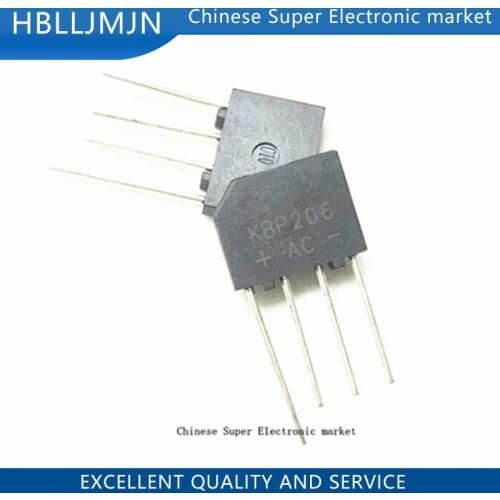 10PCS KBP206 DIP-4 KBP206G DIP DIP4 Bridge Rectifier 2A 600V