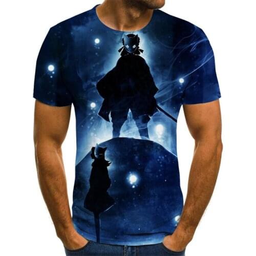 Mens Wear Harajuku, Japan MenS T-Shirt Summer Fashion Jacket 3d Short-Sleeved Shirt O Collar Large Street Wear