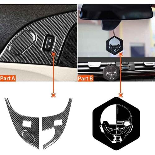 Carbon Fiber Door Lock Panel Sticker Decal For Chevy Corvette C6 2005-2007 2006