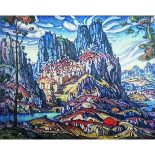 Paint By Numbers Pictures Abstract Landscape Coloring For Drawing On Canvas DIY Kits For Adults Painting By Numbers Decoration