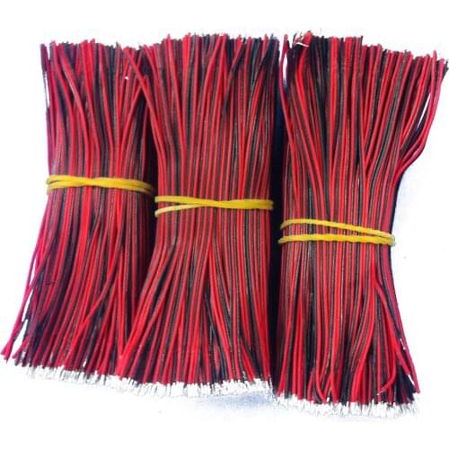 Rehearsal cable electronic connection wire internal cable 7/1.3mm 2Pin 100MM length tin on both sides 1000PCS