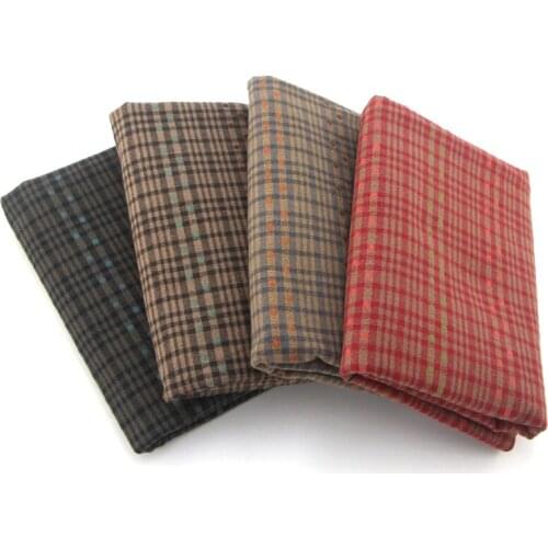 DIY Japan Little Cloth Group Yarn-dyed fabric,for Sewing Handmade Patchwork Quilting ,Grid Stripe Dot 50x150cm