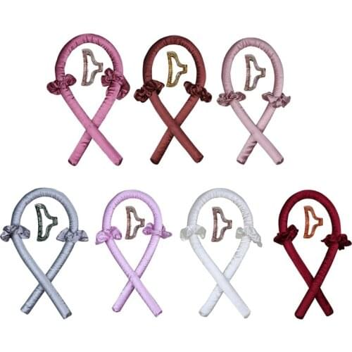 Heatless Curlers No Heat Curling Rod Headband for Long Hair Sleeping Overnight DIY Styling Tools for Women Girls 667D