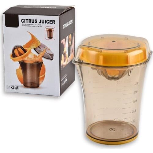 Citrus Lemon Orange Juicer Manual Hand Squeezer with Built-in Measuring Cup Fruit Squeezer Kitchen Gadgets