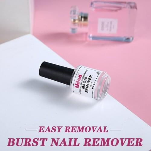 15ml Nail Polish UV Gel Magic Remover Degrease Transparent Cleaner Fast Soak Off Gel UV Burst Remove Glue