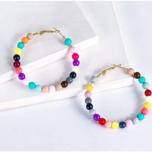 Wholesale High Quality New Trend Style Womens Color Earrings Bohemian Exquisite Sweet Jewelry Party Gift First Choice 2021