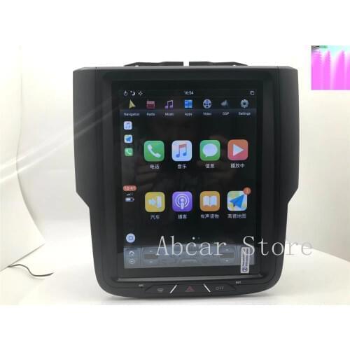 10.4'' Tesla style Android 9.0 Car dvd player GPS Navigation For Dodge RAM 1500 2014-2018 stereo CARPLAY HDMI radio auto IPS PX6
