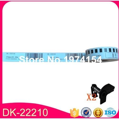 45x Rolls 2016 Real for Brother Compatible Labels Dk-22210 Dk 22210 2210 Dk22210 Dk2210 29mm X 30.48m Thermal Continuous Label