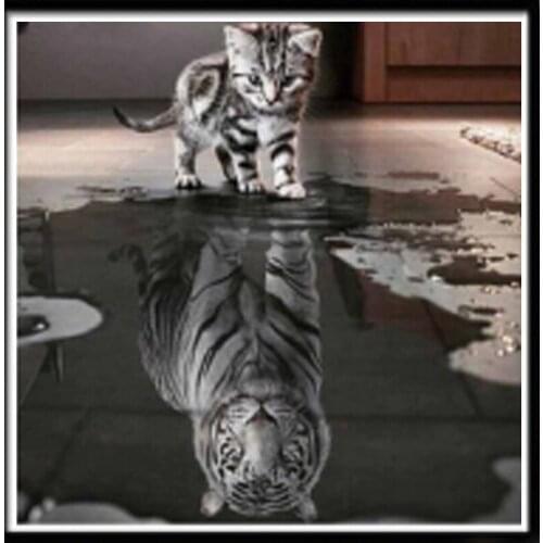 5D series diamond painting animal tiger handmade diamond embroidery, rhinestone mosaic