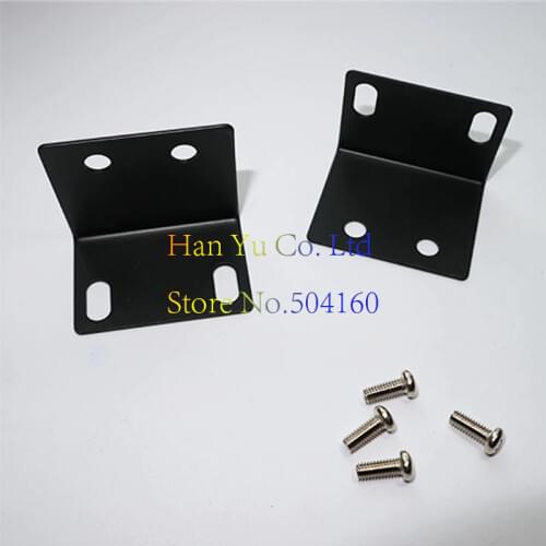Wireless Microphone Accessories Receiver Rack Ear 1U Cabinet Corner Bracket Universal L Type (Metal Material)