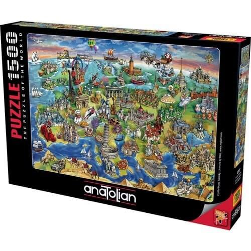 Anatolian 1500 Piece Europe Map Puzzle