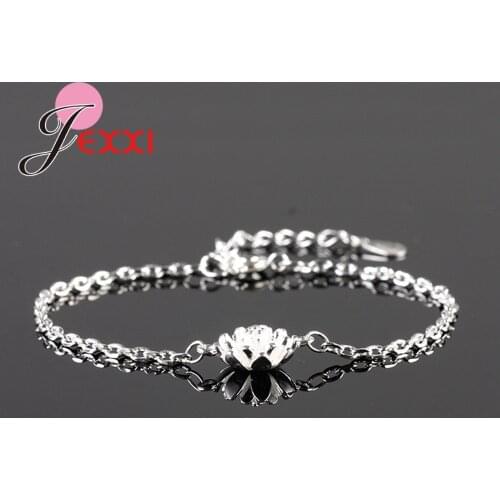 Fast Shipping New Arrival High Quality Female Jewelry Nice Bracelet With Lotus Pendant Big Sale Gift for Girls/Friend/Family