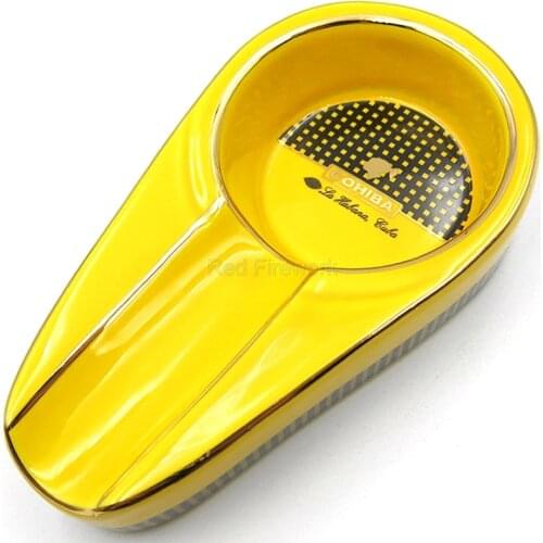 COHIBA Mini 1 Holder Smoking Ashtray Ceramic Antislip Pocket Cigar Cigarette Ashtray Portable Cohiba