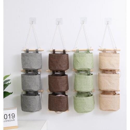 Fowecelt Home Organizers Storage Clothes Organizer For Wardrobe Kitchen Bathroom Bedroom Bedside Organizer Wall Hanging Pocket