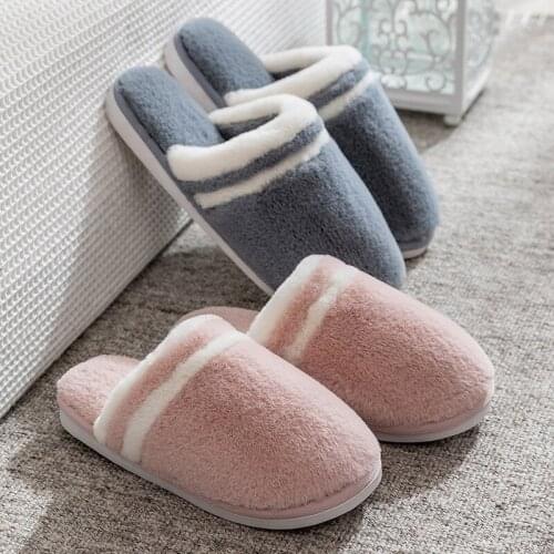 Cotton Slippers Womens Warm and Non-slip Mao Mao Slippers Lovers Home Thick-soled Warm Shoes Mens Shoes Shoe for Men