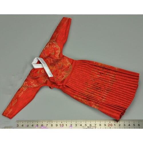 1/6th KLG-R018 Old Vintage Ming Dynasty Dahan General Cotton Battle Dress Coat Clothes Model For 12inch Body Doll Collectable