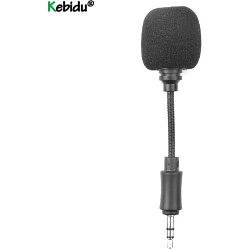Kebidu Mini 3.5mm Jack Microphone Omni-Directional Portable Small 3.5 aux Microphone for mobile/Smart phone notebook laptop Mic