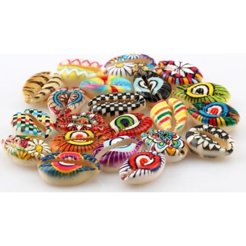 Colorful Mixed 10-20mm Natural Conch Shell Loose Spacer Beads For Jewelry Making Diy Necklace Bracelet Accessories