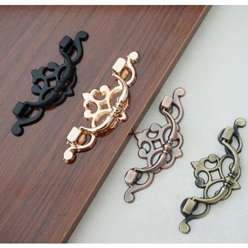 2.52'' Furniture Handles for Drawer Dresser Antique Bronze Black Rustic Kitchen Cabinet Door Handle Vintage Decorative Hardware
