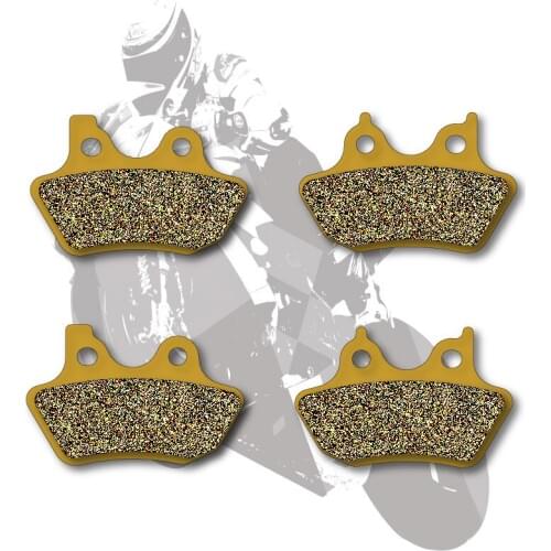 Motorcycle Disc Semi-Metallic Brake Pads Front & Rear For HARLEY FLTRSEI FXD FXR FXST FXSTB FXSTBI FXSTD FXSTDI FXSTI 00-04