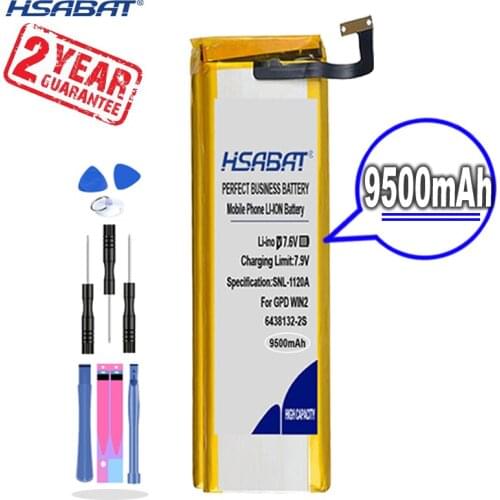 New Arrival [ HSABAT ] 9500mAh 6438132-2S Replacement Battery for GPD WIN2 WIN 2 Handheld Gaming Laptop GamePad Tablet Pc