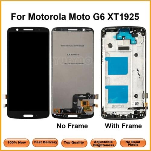 LCD For Motorola Moto G6 LCD Display Touch Screen Frame Digitizer Assembly For Moto G6 Display XT1925-3 XT1925-5 Display