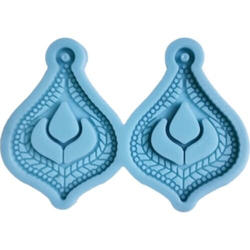 Earrings Epoxy Resin Mold Keychain Pendant Silicone Mould DIY Craft Jewelry Mold K3ND