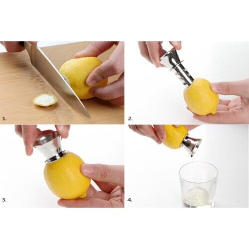 Stainless Steel Fruit Vegetable Tools Lemon Juicer Manually Squeezers