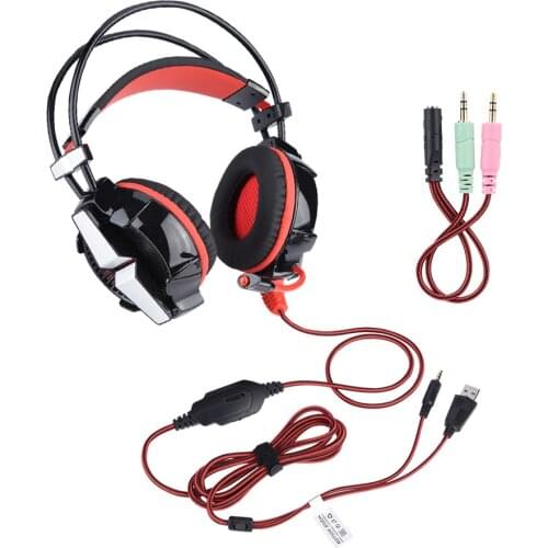 Special Gaming Headset Surrounding Stereo Subwoofer Overear Headphones with Microphone