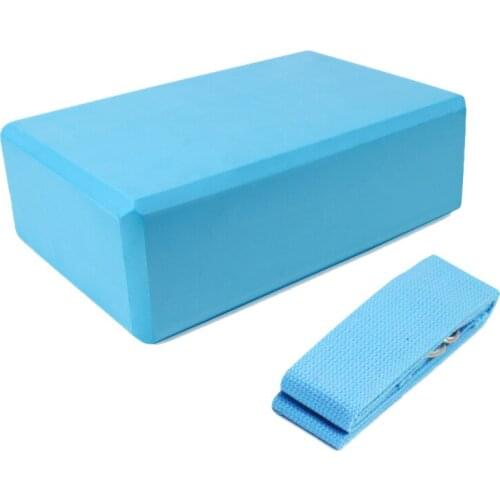 EVA Yoga Blocks Set Resistance Bands Yoga Strap Massage Brick Stretching Pilates Exercise Fitness Sport Pilates Yoga Accessories